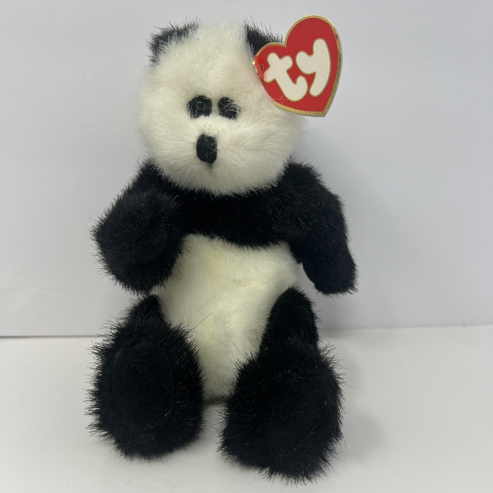 TY Panda Plush King Me Attic Treasures Collection Checkers 1993‎ Retired w/ Tags